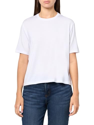 Organic Basics Women's Soft Touch Short-Sleeve Boxy Tee, WhiteXX-Small