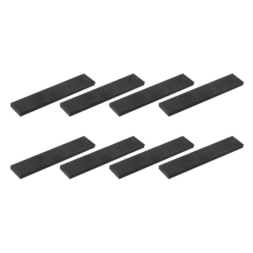 QUARKZMAN Graphitblock Barren Rechteck Graphitelektrodenplatte 100x20x5mm für Schmelzgießen, Elektrolysegalvanisierung, 8 Stück