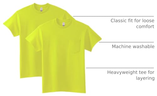 Image of Gildan Adult Ultra Cotton T-Shirt with Pocket, Style G2300, 2-Pack