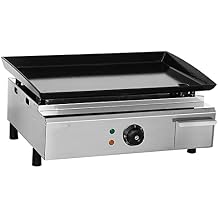 4000W Electric Flat Top Countertop Griddle, Commercial Stainless Steel Grill Non-Stick Hotplate for Barbecue Teppanyaki 79x38x24cm