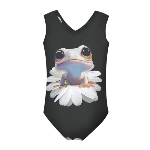 Image of Girls Fashion Print One Piece Swimsuit Bathing Suit Gymnastic Leotard for Kids, 5-14 Years