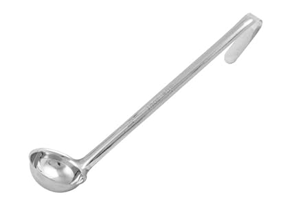 Winco One Piece Stainless Steel Ladle, 1.5 Ounce, 10.5