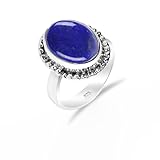 ✅ Edelsteinname: Lapislazuli. Form: oval. Steingröße: 10 x 14 mm.