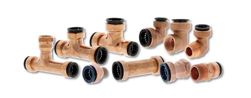 Image of NIBCO Fig No P600, 3 /4 in. Copper Wrot Racer Push-to-Connect Coupling