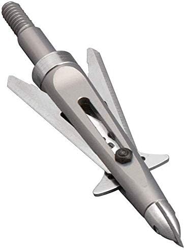 Miniatura 3 de New Archery Products Killzone 2 Blade - Puntas de flecha mecánicas de despliegue trasero para caza con arco con diámetro de corte de 2" y diseño de