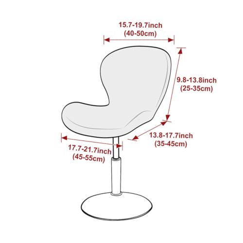 Housses de tabouret de bar durables et élégantes avec dossier stretch