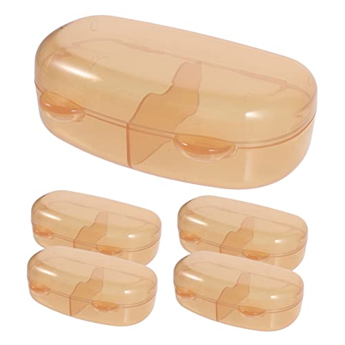 Unomor Boy Girl Pacifier Box Handle Portable Soother Case Travel Soother Container for Household