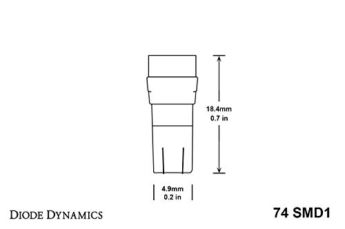 Diode Dynamics 74 SMD1 LED Bulbs (Par) Blanco Frío miniatura 3