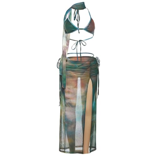 Maillot de bain tie-dye dos nu idéal pour les journées plage