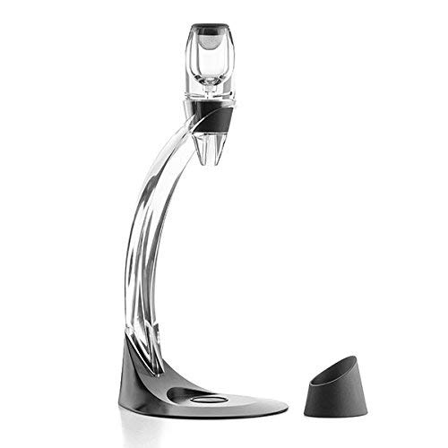 InnovaGoods Decantador de Vino Profesional, ABS, AS y Silicona, Negro, 16.5x40x18.5 cm