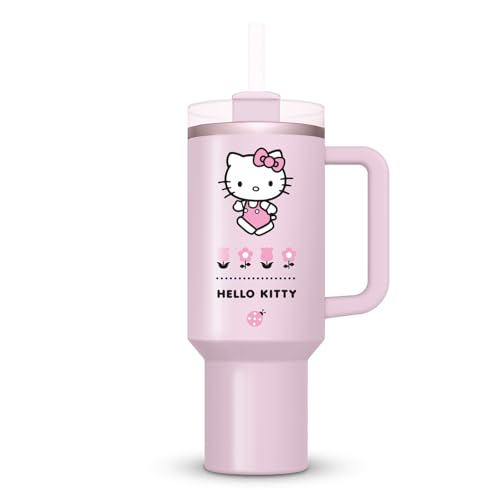 Bouteille Hello Kitty Avec Paille 1180Ml