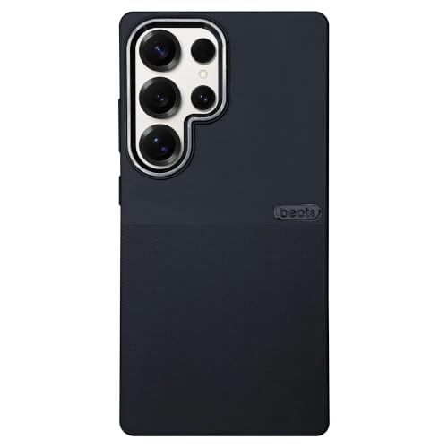 Image of NIUKIN Rugged Soft Back Case for Samsung Galaxy S25 Ultra | Shockproof Scatrchproof Cover | Black (Design 02)