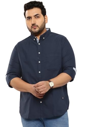 Image of Thomas Scott Men's | Plus Size | Regular Fit | Long Sleeves | Button-Down Collar | Oxford Fabric | Casual | Shirts for Men