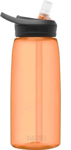 Image of CamelBak Eddy+ Water Bottle with Bite Valve Straw, Leak‑Resistant Easy‑Sip Design for Everyday Hydration, 32oz, Desert Sunrise
