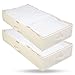 Produktbild Bruce. ® 2 x Premium Unterbettkommoden I 90 Liter - 100 x 50 x 18 cm I Atmungsaktiv und Mottenfrei I Platzsparende Unterbett Aufbewahrungstasche für Bettdecken, Bettwäsche und Kissen