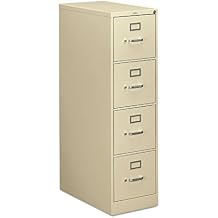 HON 314PL 310 Series Four-Drawer, Full-Suspension File, Letter, 26-1/2d, Putty