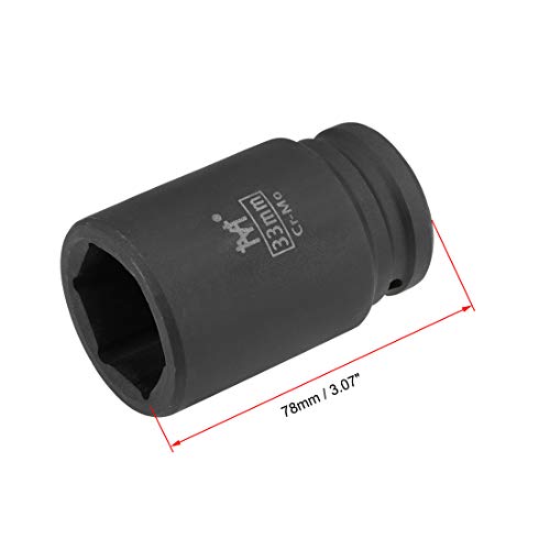 Douille à choc 33mm pour débloquer les boulons rouillés sans riper