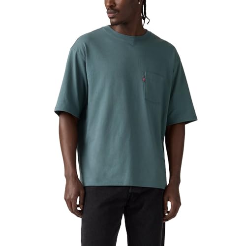 T-shirt manche demi Levi's hommes poche, Dark Slate, Small