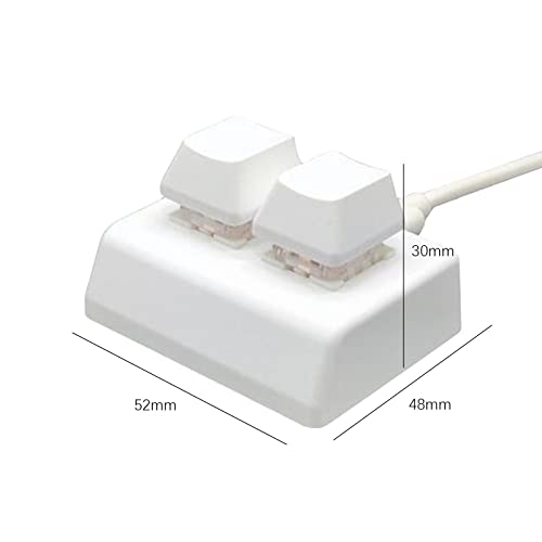 Image of 2 Key Backlit Mechanical Gaming Keyboard for Audio Programming Gaming Switch White