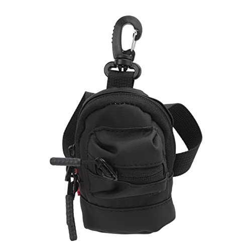 Fydun Key Case Purse, Mini Purse Bag Key Storage Accessories Cute Portable Cash Pouch Purses Pouches Wallet Holder with Chain Data Cable Accessories Storage Bag Black (Black)