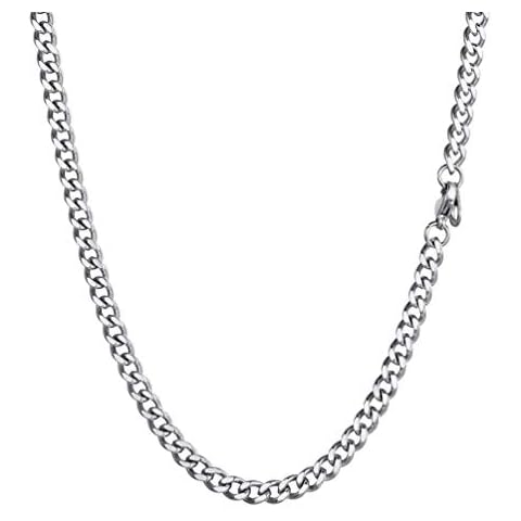 PROSTEEL Collier Chaîne Acier Inoxydable Cover