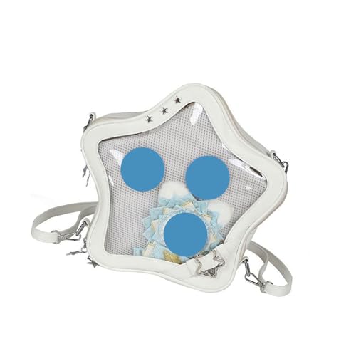 Itabag étoile sac à bandoulière en cuir PU transparent pour cosplay