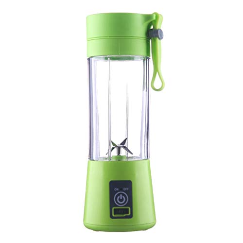 Leoboone 2/4 Cuchillas Mini USB Recargable Portátil Eléctrico Exprimidor de Frutas Smoothie Maker Máquina de Licuadora Deportes Botella Juicing Cup