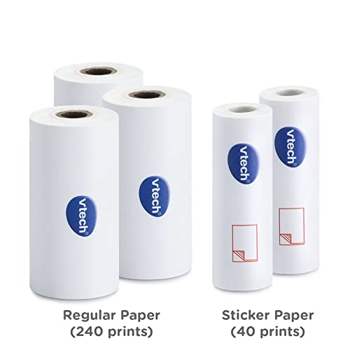 VTech – Recharge Papier Kidizoom Print Cam, Photos Instantanées – Dès 5 Ans – Version FR, Paquet de 3