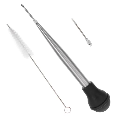 BIUDECO Unicorn Seasoning Injector Turkey Injector and Baster Silicone Oil Suction Sauce Injector Tool