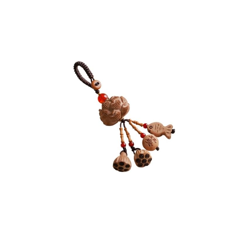 Porte-clés en bois de pêche robuste, trouvez vos clés facilement