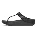 FitFlop Mina Adjustable Toe Post-Leather, Sandalias de Punta Descubierta Mujer, Black (All...