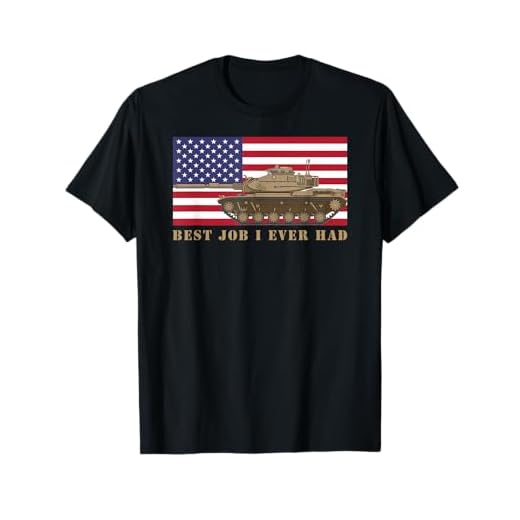M60 A3 Tanker Tank Crew Best Job I Ever Had American Flag T-Shirt