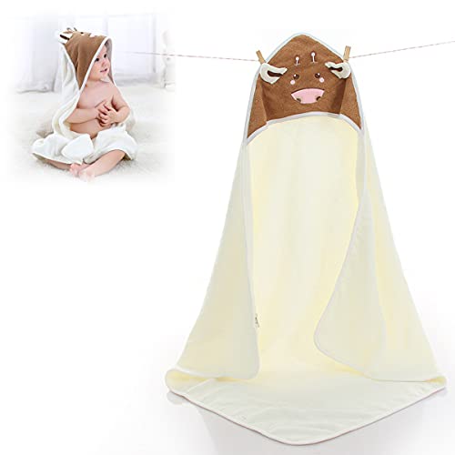 MAFANG® Serviette De Bain Enfant, Serviette De Plage Enfant, Bébé Peignoir Coton Mignonne Visage d'animal Hooded Enfant Serviette Peignoir De Bain pour Garçons Filles De 0-6 Ans, 90 * 90 Cm,Style 3 Cover