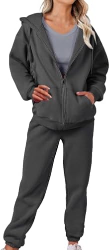 Tracksuit Womens Full Set Long Sleeve Hoodies Sweatpants Loungewe...