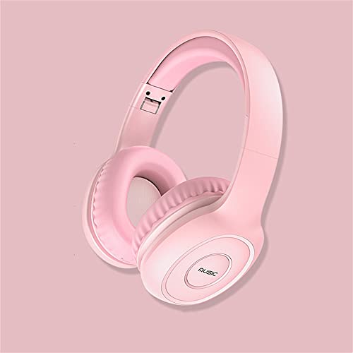 Wireless Headset Surround Sound Active Noise Reduction Microphone Bluetooth Headset for Xbox One PC PS4 Laptop Phone,Pink