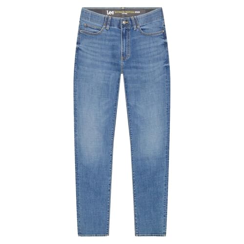 Lee Men's Slim Fit MVP Jeans, Blue Print, 31 W/32 L
