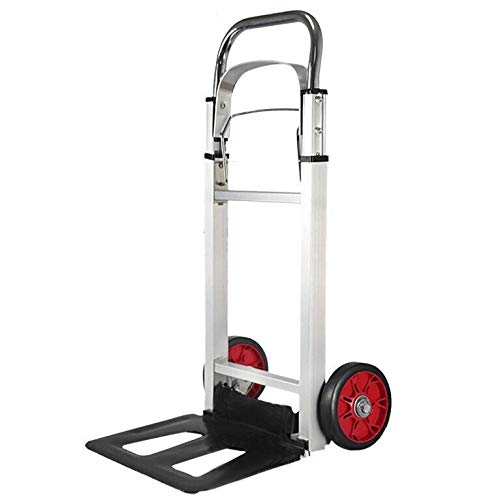 Carro Dela Compra Plegable de Aleación De Aluminio Ruedas de Marcha Suave con Bandas de Rodadura Blandas y Carga Máxima 90 kg，Negro Carro con Ruedas Compra para Compras de Manipulación de Carga