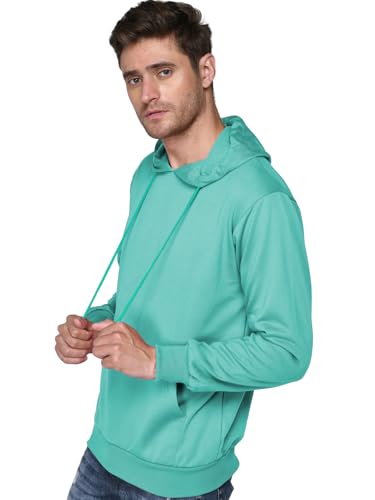 Image of SXV STYLE Hooded Pullover Solid Plain Unisex Cotton Oversized Baggy Sweatshirt Hoodie