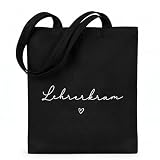 COMOOKA Lehrer Geschenk Stoffbeutel Lehrerkram Abschiedsgeschenk Lehrer Lehrerin Baumwolltasche Jutebeutel Tasche Geschenk zum Abschied Schulabschluss Grundschule