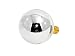 Bulbrite 40G16HM Half Chrome 40W Globe Shape Bulb