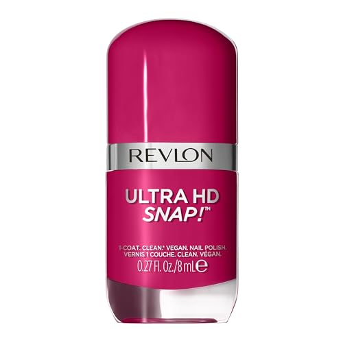 Revlon Ultra HD SNAP! Nagellack, glänzende Nagelfarbe, 100 % Vegane Formel, Keiner Basis- und Überlack erforderlich, 029 Berry Blissed, 8 ml