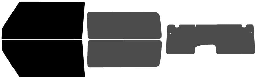 The Tint Effect Precut Window Tint Kit Compatible with Ford Bronco 2 Door (2021-2026) (Front Windshield Visor precut in 15%) Automotive Film