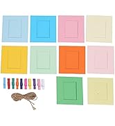 Milltrip Hanging Paper Photo Frames, 3 Inch Wall Hanging Paper Photo Frames for Instax Mini Camera