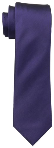 Kenneth Cole REACTION Men's Solid Tie, Purple, One Size