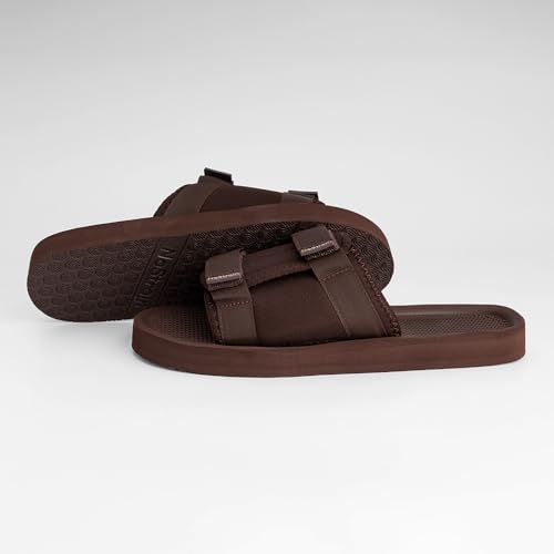 Image of NoStrain Men's Sandals & Slippers, Comfortable & Casual Footwear for Men | Lightweight, High Sole & Stylish