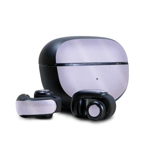 Image of Glossy Glitter Skin Compatible with Bose Ultra Open Earbuds - Solid Lilac - Premium 3M Vinyl Protective Wrap Decal Cover - Easy to Apply | Crafted in The USA by MightySkins