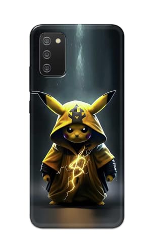 Image of PRINTFIDAA Printed Hard Back Cover Case for Samsung Galaxy M02s | Samsung A02s | Samsung F02s | Samsung A03s Back Cover (Cartoon Cat) -112