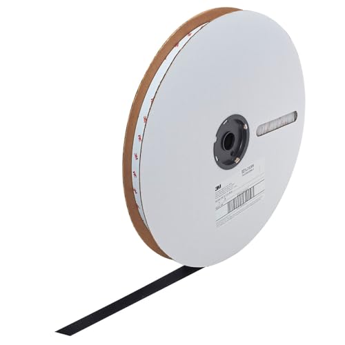 3M SJ-3526 Hook & Loop Reclosable fasteners, Hook, 25 mm x 45.7 m, Black, Pack of 3