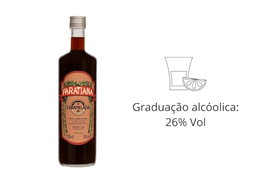 Kit 2 Cachaças Caramelada Paratiana 700 ml Artesanal Premium Premiada Paraty Destilada Presente Nata