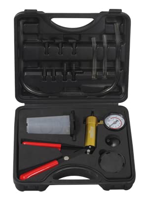 AutoWanderer Tool Handheld Vacuum Pump Tester Brake Bleeder Kit|One Man Brake Fluid Bleeding kit with Adapters for Motorcycle, Car, Truck